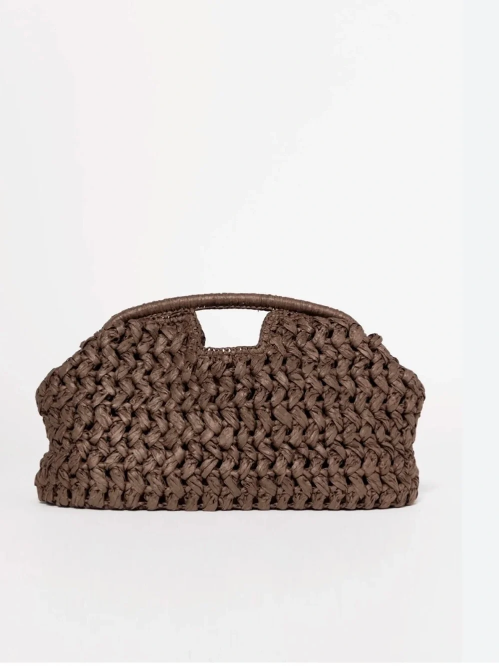 Urban Expressions / Anthopologie  Lani Raffia Clutch NWOT - Brown
